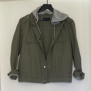 Green Anorak Jacket with Hood